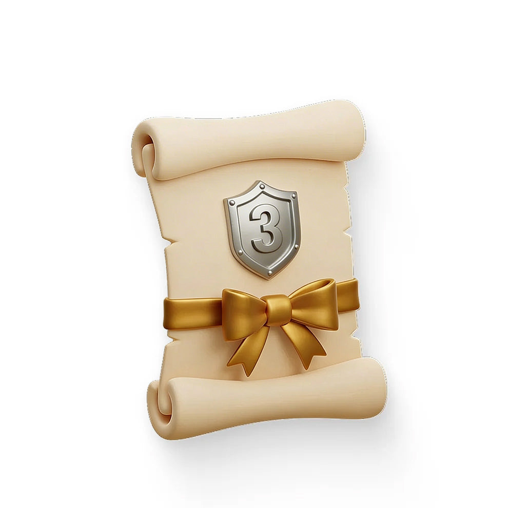 3 Year Warranty